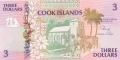 Cook Islands 3 Dollars, 1992